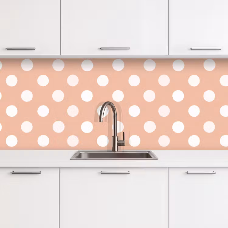 Klassiek - Polka - Perzik keuken achterwand 2 middel 871 -3d