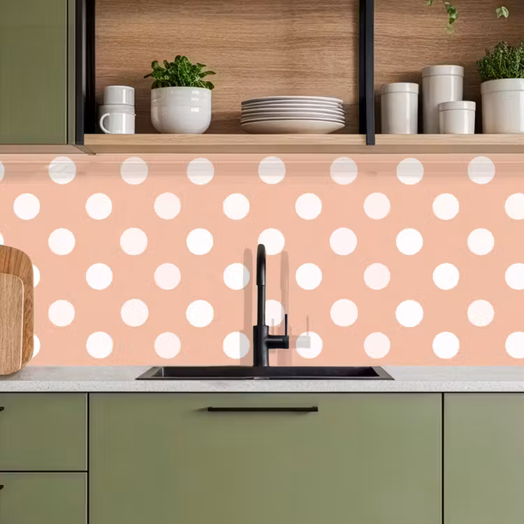 Klassiek - Polka - Perzik keuken achterwand 2 middel 871 -sfeer3