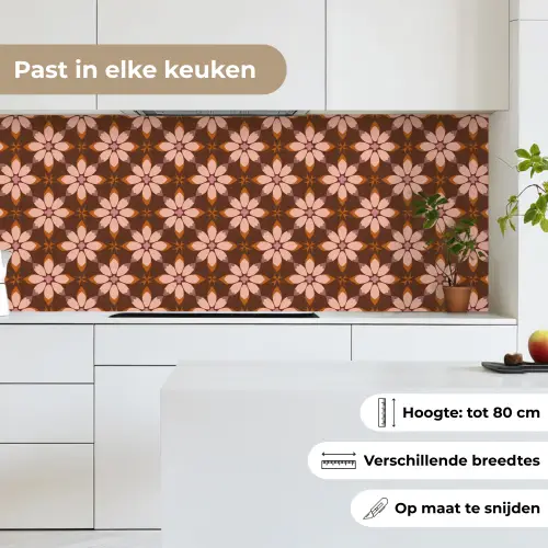 Klassiek - Retro - Bruin keuken achterwand 2 middel 871 -sfeer4_NL