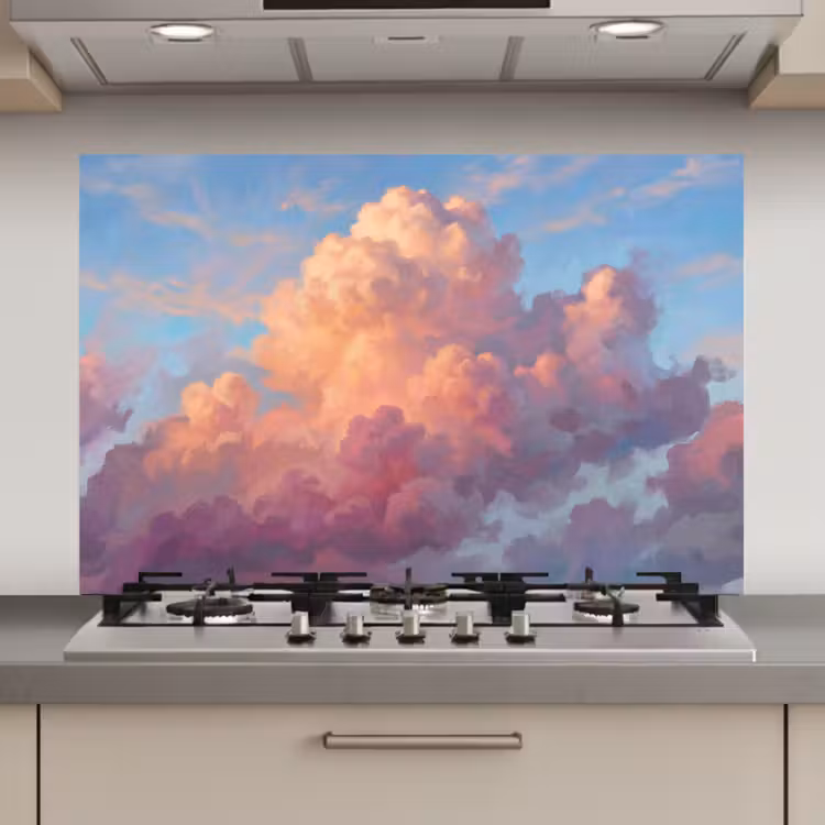 Wolken - Lucht - Natuur - Abstract - Kleurrijk keuken achterwand spatscherm klein -3d_website