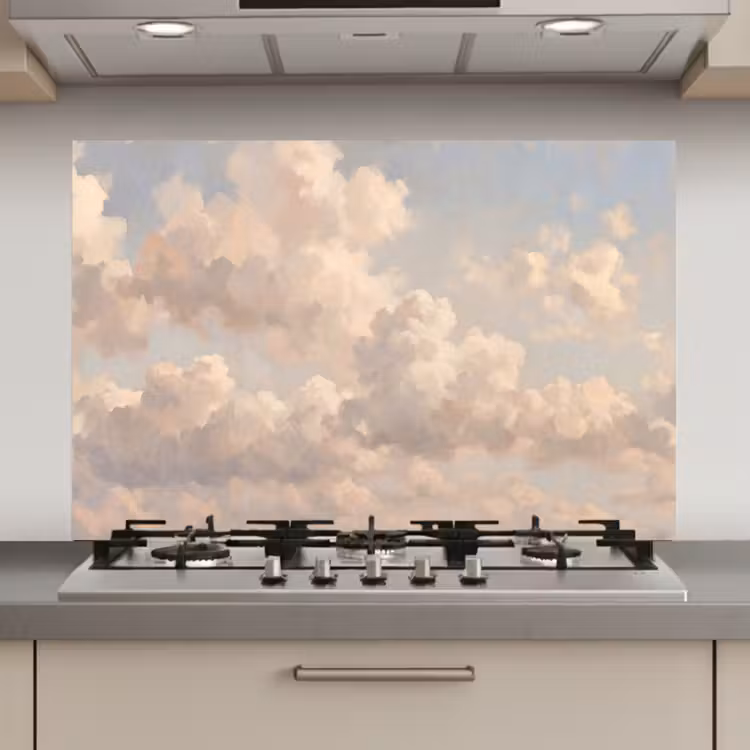 Wolken - Zacht - Natuur - Klassiek - Beige keuken achterwand spatscherm klein -3d_website