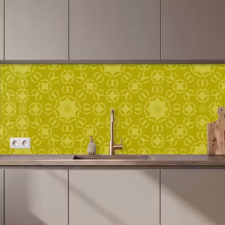 Kompas - Groen - Patronen keuken achterwand 2 middel 871 zz_3dshopping