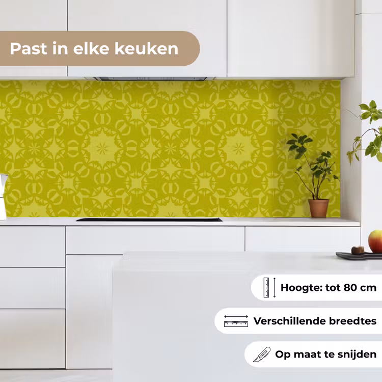 Kompas - Groen - Patronen keuken achterwand 2 middel 871 -sfeer4_NL