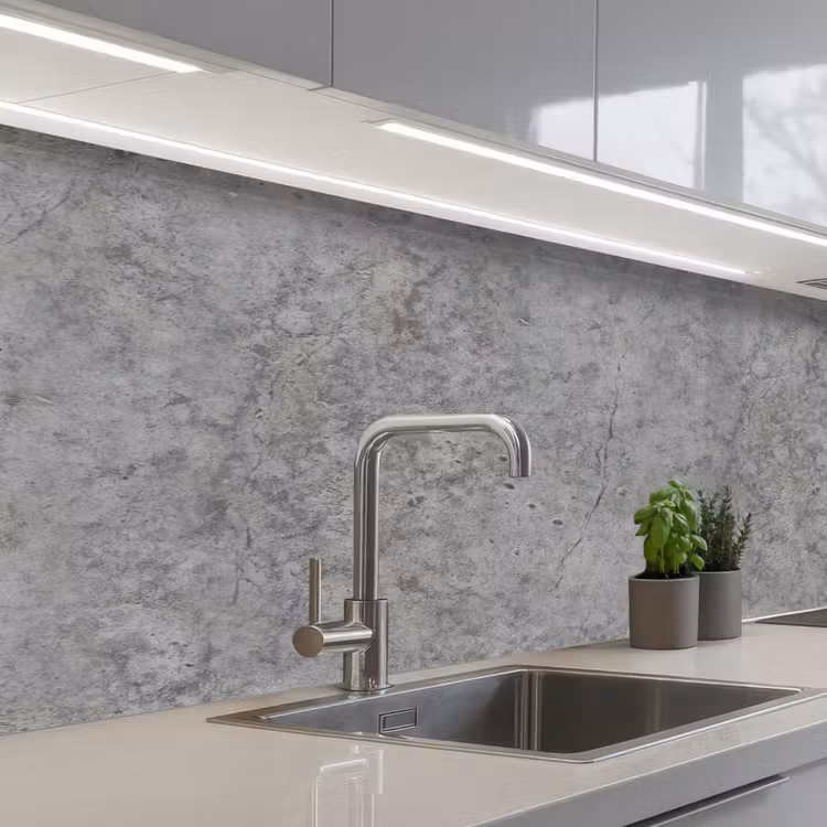 Beton - Antiek - Patronen keuken achterwand 2 middel 871 -3d_schuin