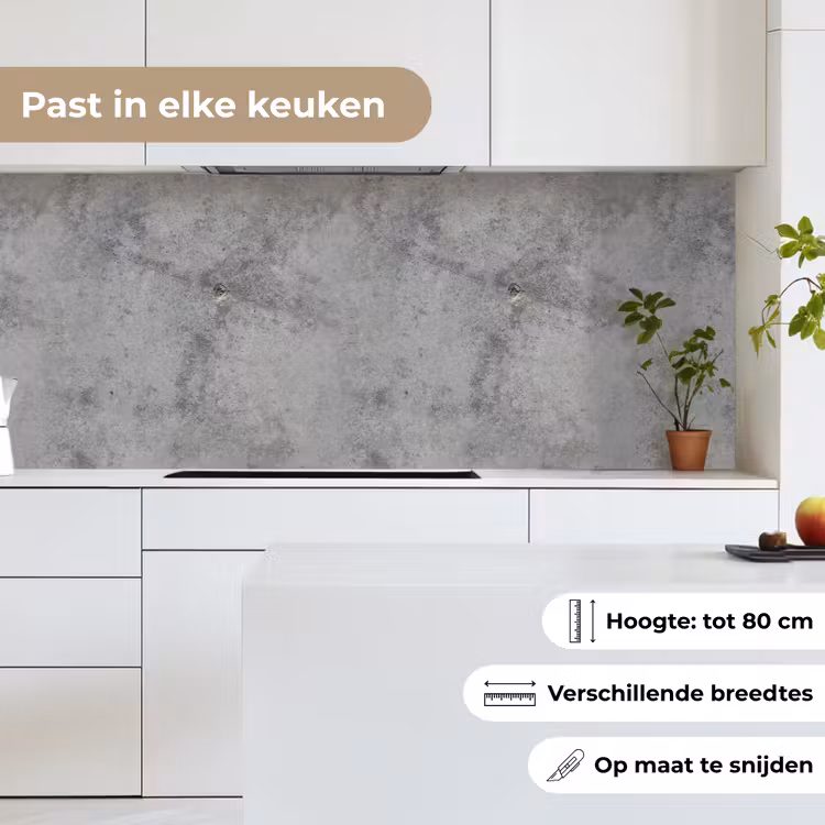 Beton - Grijs - Patronen keuken achterwand 2 middel 871 -sfeer4_NL