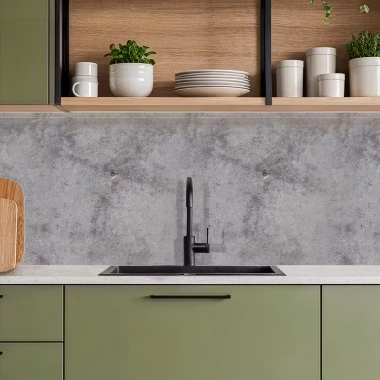 Beton - Grijs - Patronen keuken achterwand 2 middel 871 -sfeer3