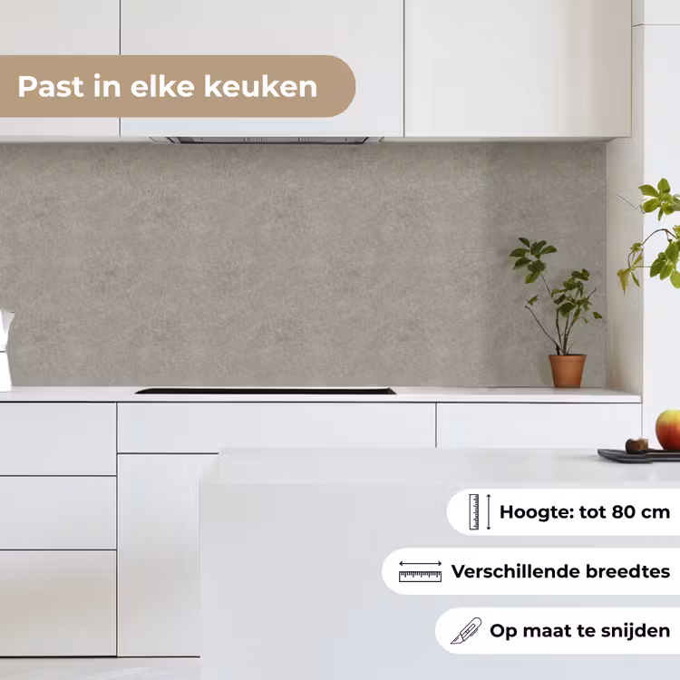 Beton - Grijs - Patronen - Industrieel keuken achterwand 2 middel 871 -sfeer4_NL