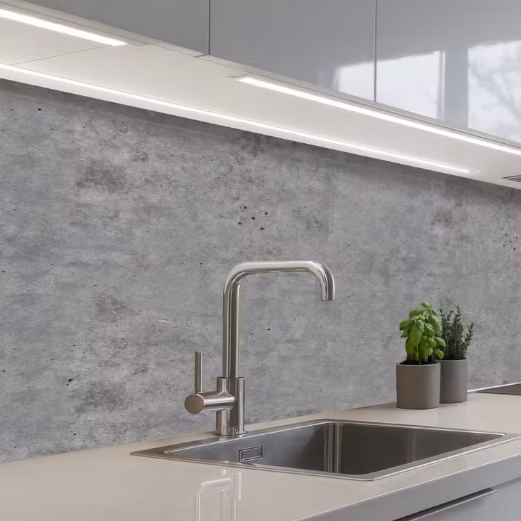 Beton - Industrieel - Patronen keuken achterwand 2 middel 871 -3d_schuin