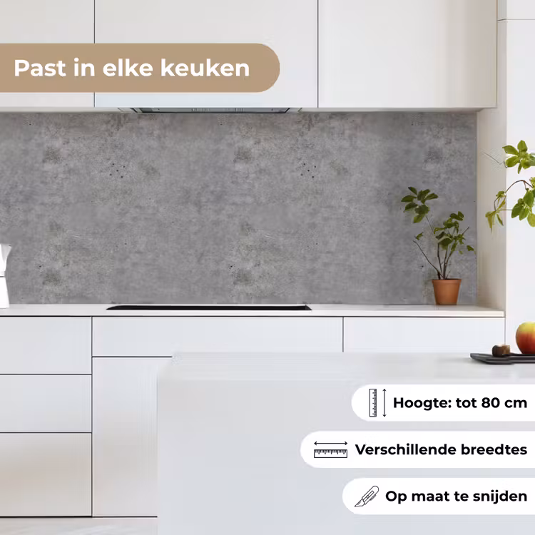 Beton - Industrieel - Patronen keuken achterwand 2 middel 871 -sfeer4_NL