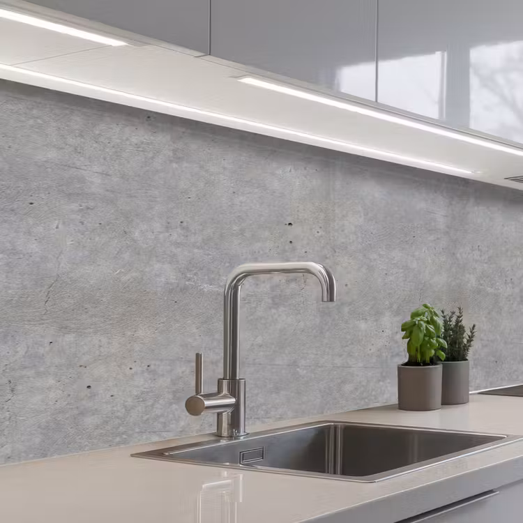 Beton - Patronen - Industrieel keuken achterwand 2 middel 871 -3d_schuin
