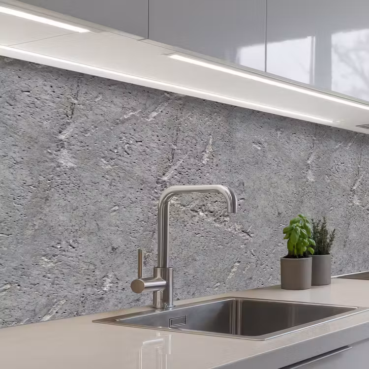 Beton - Patronen - Steen keuken achterwand 2 middel 871 -3d_schuin