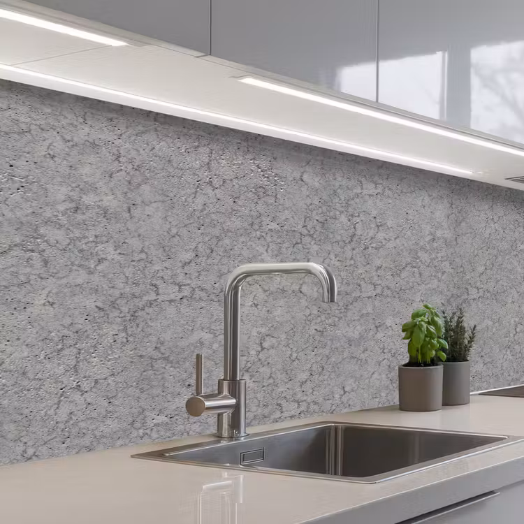 Beton - Muur - Patronen - Industrieel keuken achterwand 2 middel 871 -3d_schuin