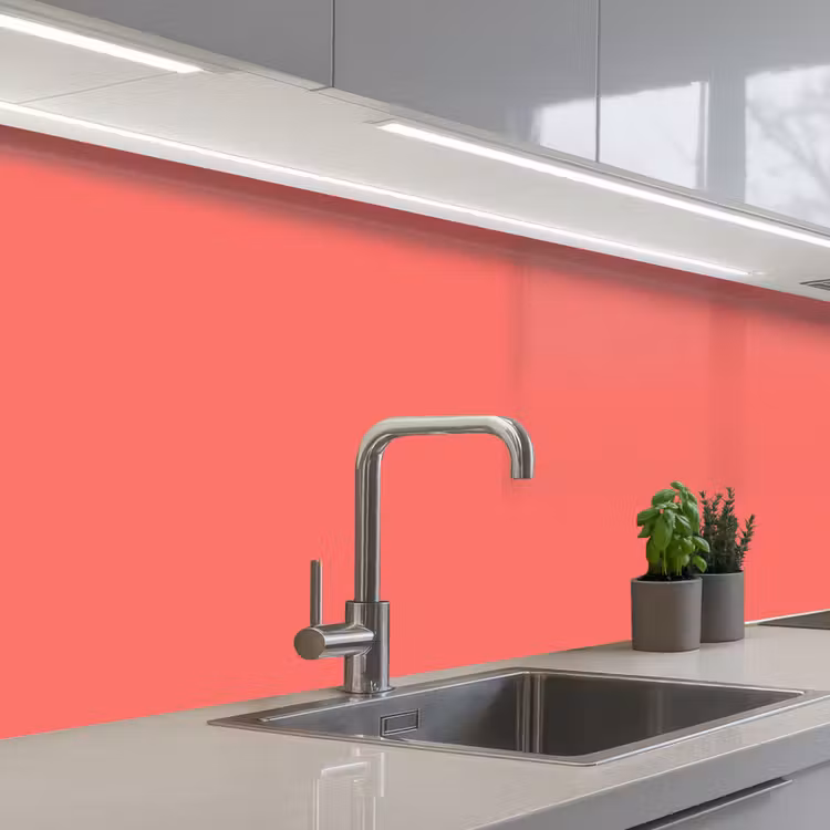 Coral - Punch - Koraal keuken achterwand 2 middel 871 -3d_schuin