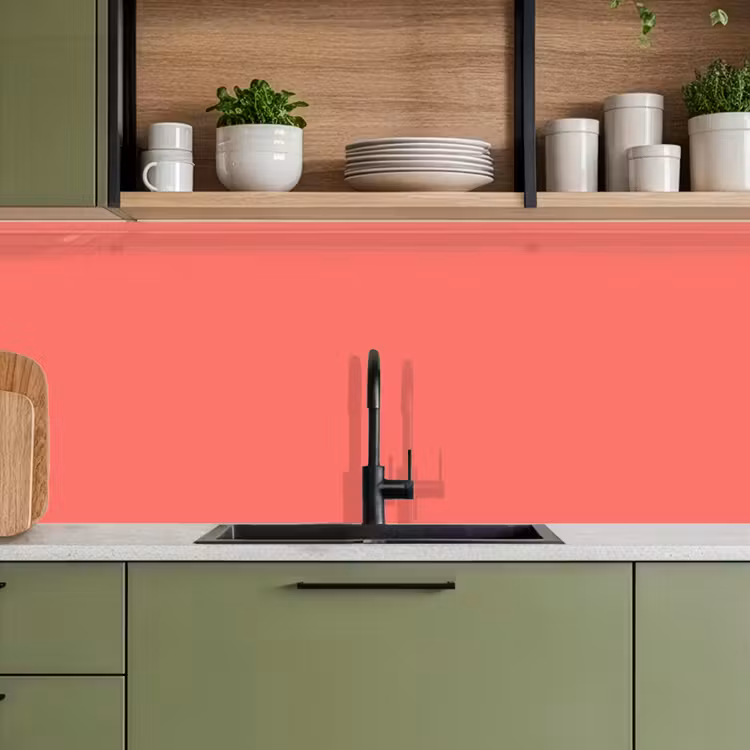 Coral - Punch - Koraal keuken achterwand 2 middel 871 -sfeer3