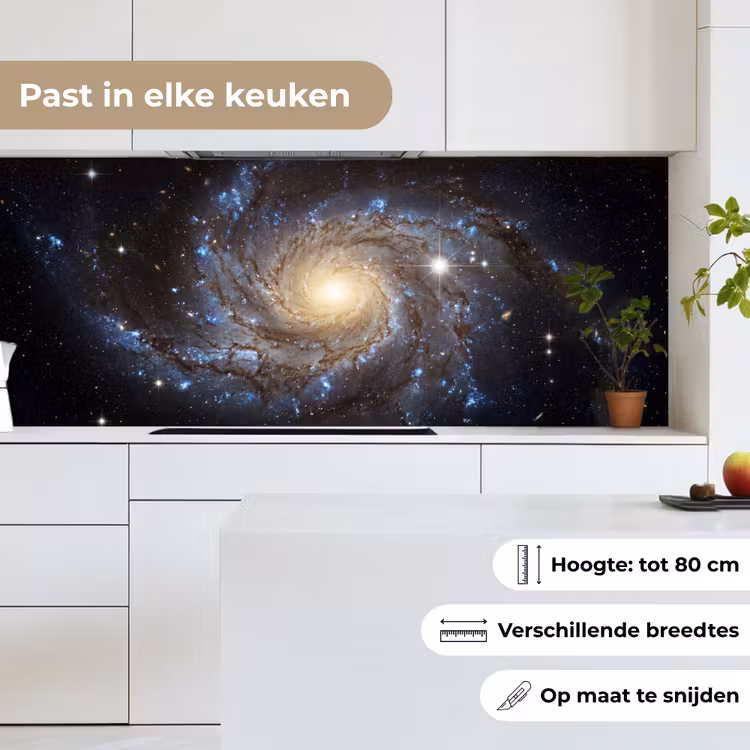 Kosmos - Sterrenstelsel - Donker keuken achterwand 2 middel -sfeer4_NL