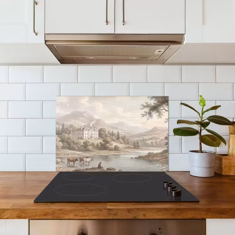 Landhuis - Rivier - Vee keuken achterwand 2 middel -sfeer1