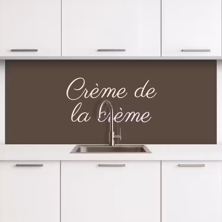 Creme de la creme keuken achterwand 2 middel -3d
