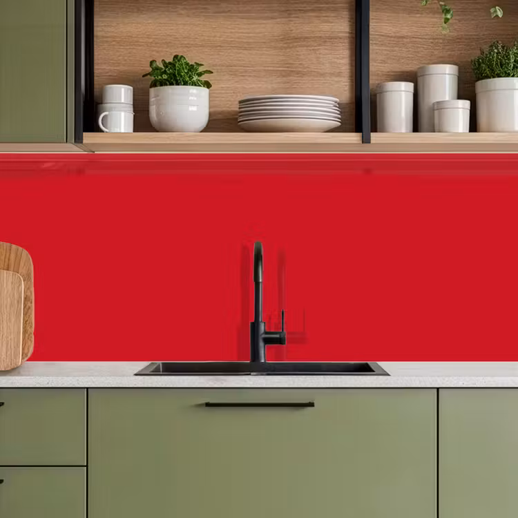 Crimson - Velvet - Rood keuken achterwand 2 middel 871 -sfeer3