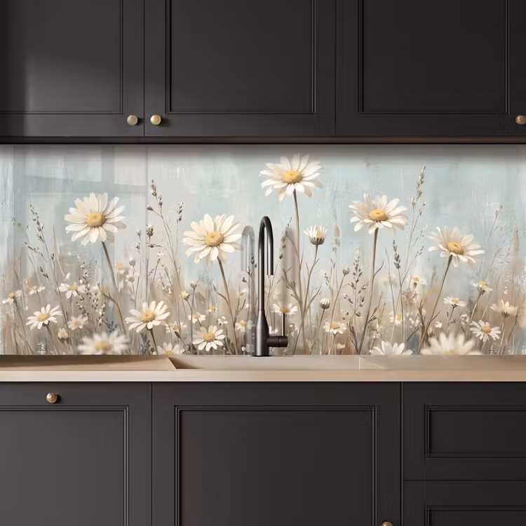 Madelief - Illustratie - Wit keuken achterwand 2 middel -sfeer1