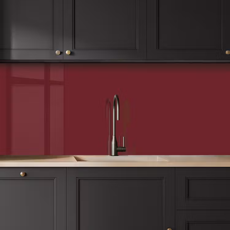 Dark - Garnet - Rood keuken achterwand 2 middel 871 -sfeer1
