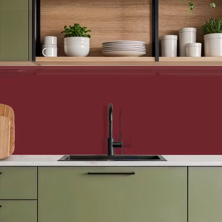 Dark - Garnet - Rood keuken achterwand 2 middel 871 -sfeer3