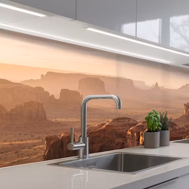 Woestijn - Landschap - Natuur keuken achterwand 2 middel -3d_schuin