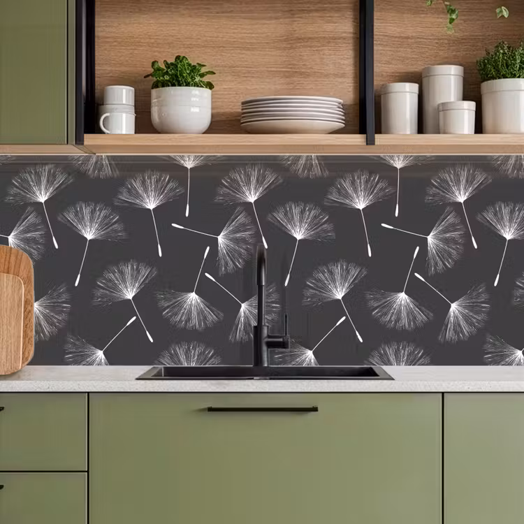 Design - Paardenbloem - Plant keuken achterwand 2 middel 871 -sfeer3