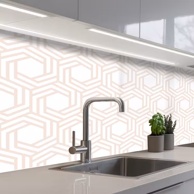 Design - Geometrie - Patroon keuken achterwand 2 middel 871 -3d_schuin