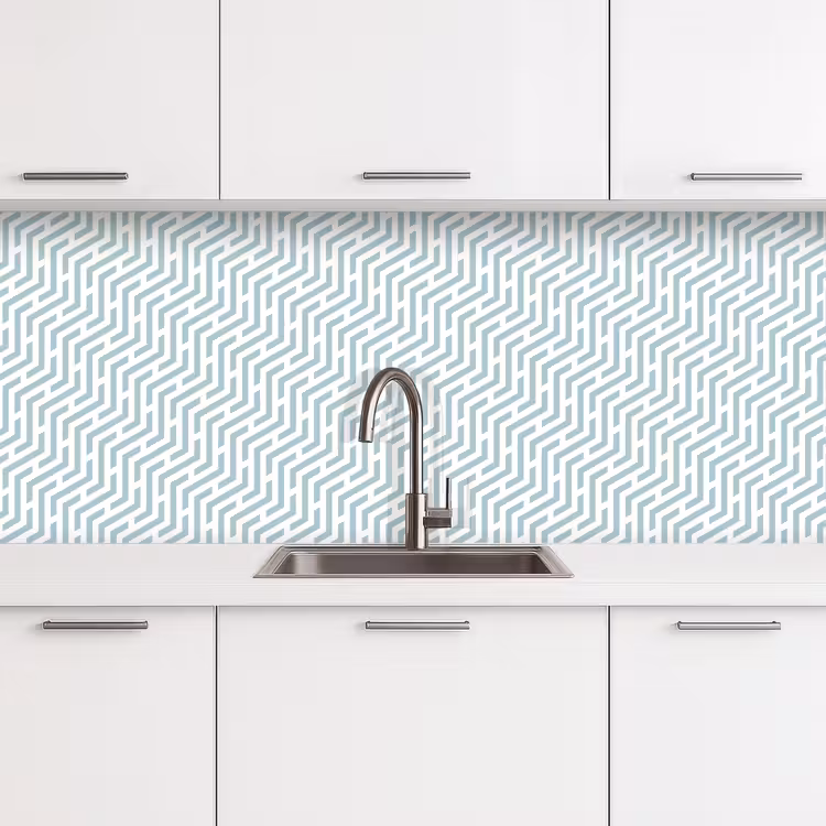 Design - Geometrie - Patroon - Groen keuken achterwand 2 middel 871 -3d