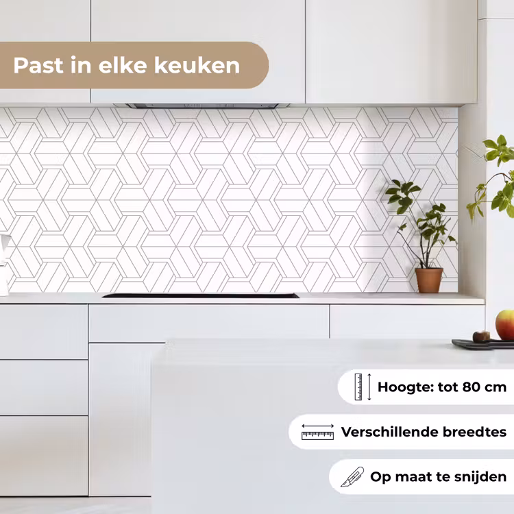 Design - Geometrie - Patroon - Lijn keuken achterwand 2 middel 871 -sfeer4_NL