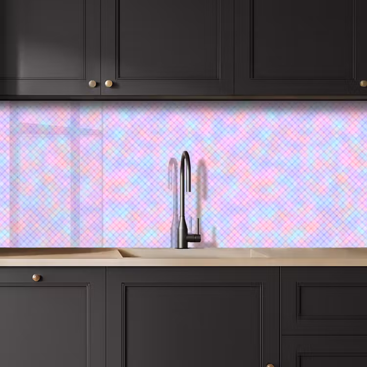Design - Geometrie - Roze keuken achterwand 2 middel 871 -sfeer1
