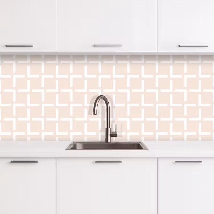 Design - Lijn - Patroon - Beige keuken achterwand 2 middel 871 -3d