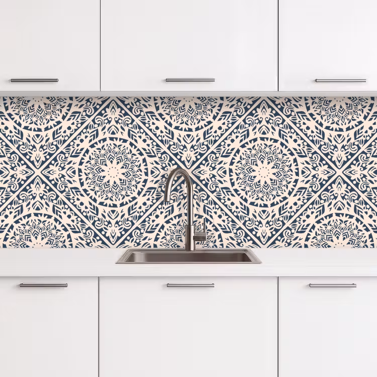 Design - Ornament - Vintage - Retro keuken achterwand 2 middel 871 -3d
