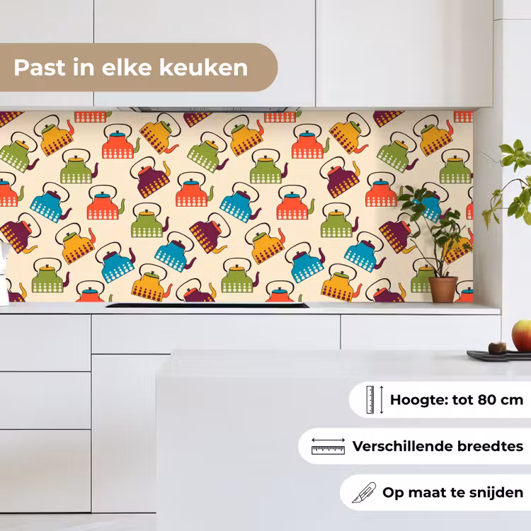 Design - Retro - Theepot - Kleuren keuken achterwand 2 middel 871 -sfeer4_NL