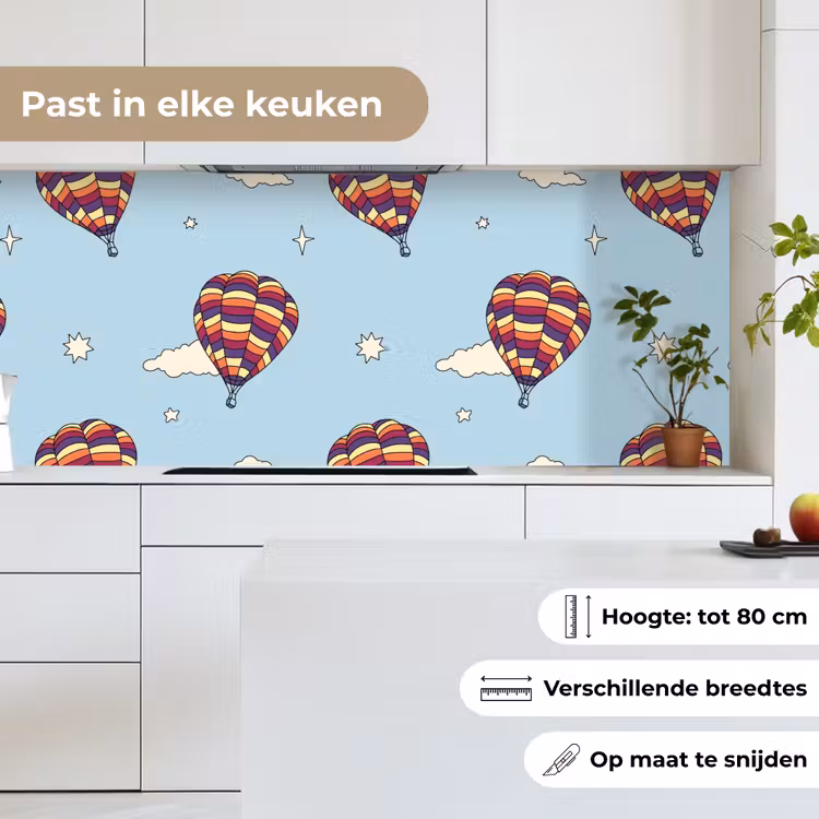 Design - Vintage - Luchtballon keuken achterwand 2 middel 871 -sfeer4_NL