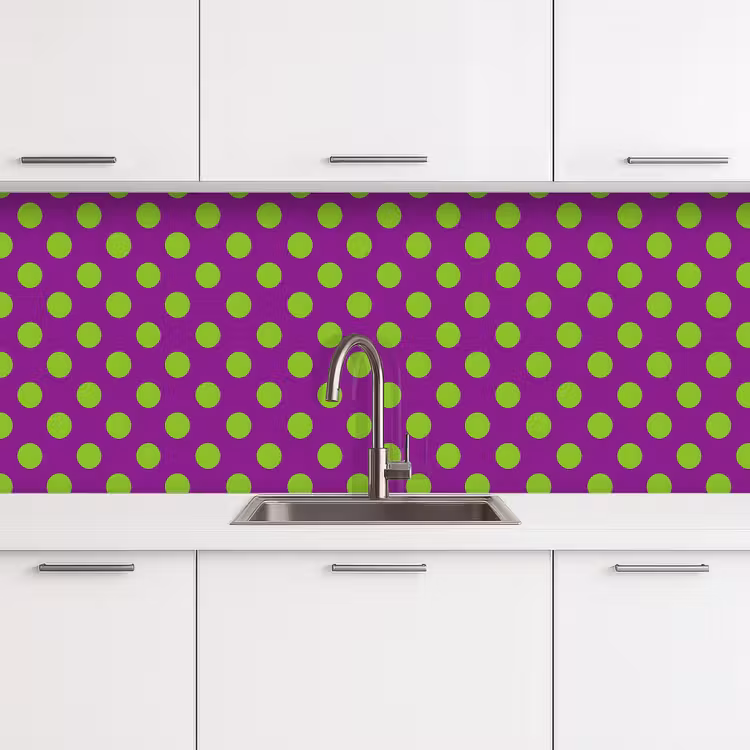 Stippen - Klassiek - Groen keuken achterwand 2 middel 871 -3d
