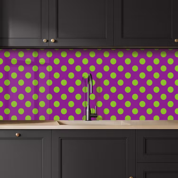 Stippen - Klassiek - Groen keuken achterwand 2 middel 871 -sfeer1