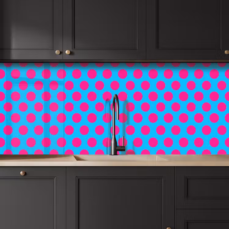 Stippen - Klassiek - Roze keuken achterwand 2 middel 871 -sfeer1