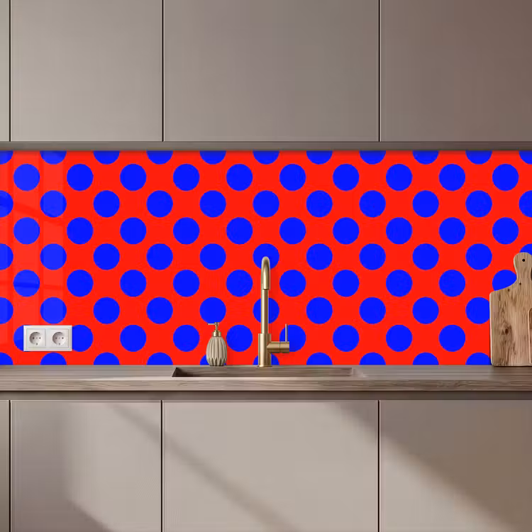 Dots - Klassiek - Rood keuken achterwand 2 middel 871 zz_3dshopping