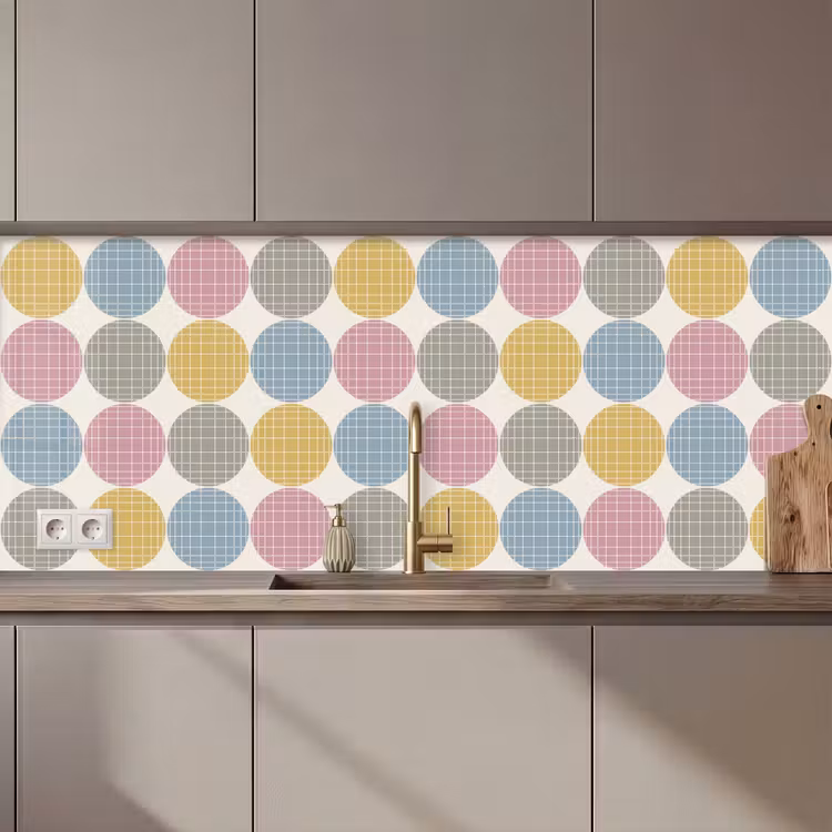 Stippen - Lijn - Patroon keuken achterwand 2 middel 871 zz_3dshopping