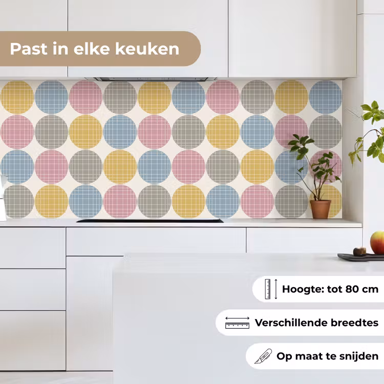 Stippen - Lijn - Patroon keuken achterwand 2 middel 871 -sfeer4_NL