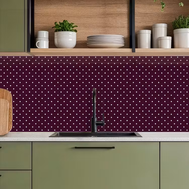 Stippen - Modern - Paars keuken achterwand 2 middel 871 -sfeer3