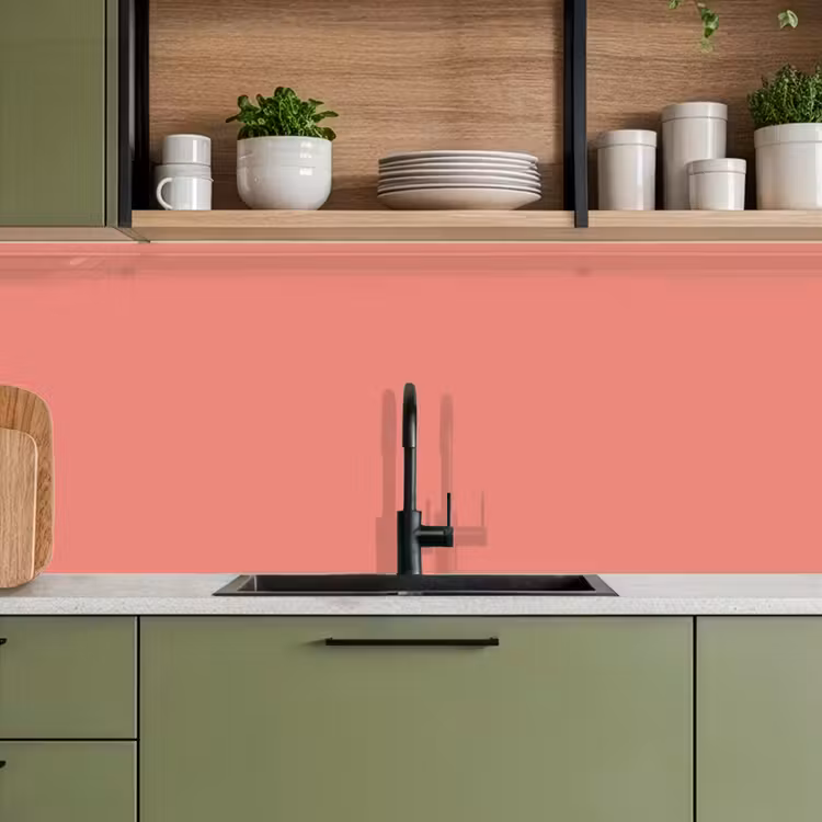 Dusty - Peach - Koraal keuken achterwand 2 middel 871 -sfeer3