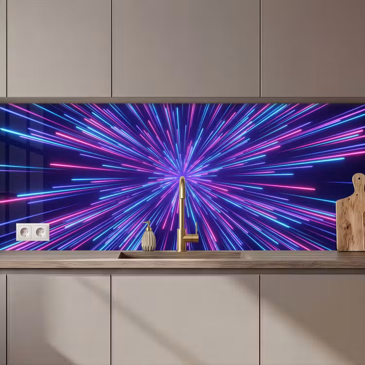 Dynamisch - Ruimte - Kleurrijk keuken achterwand 2 middel zz_3dshopping