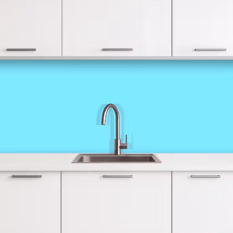 Electric - Cyan - Blauw keuken achterwand 2 middel 871 -3d