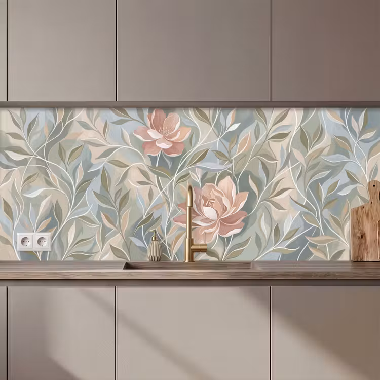 Elegant - Romantiek - Roze keuken achterwand 2 middel zz_3dshopping