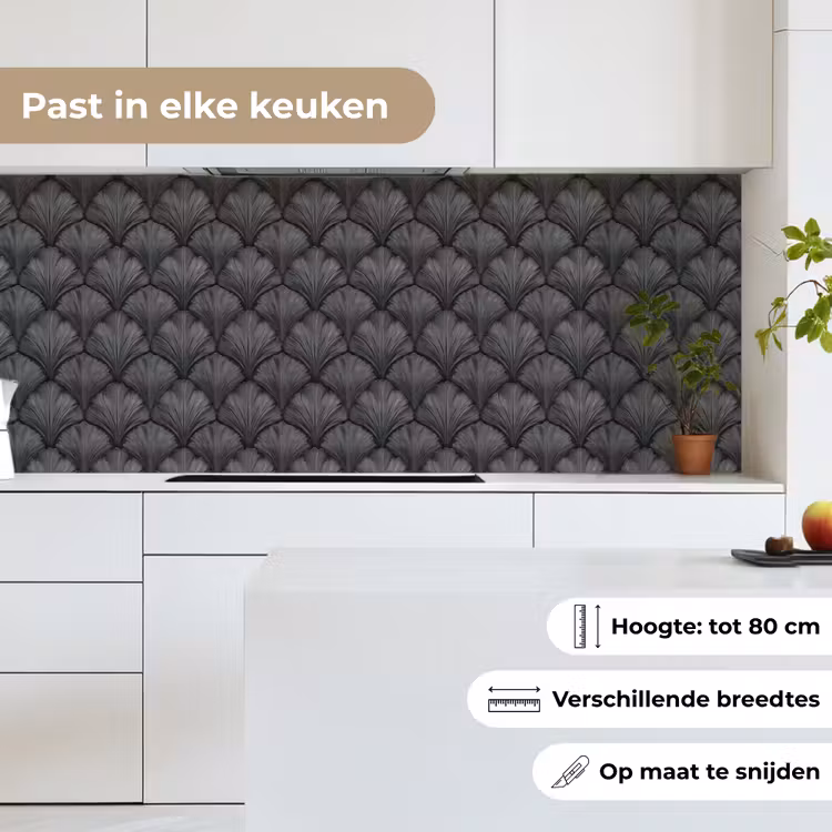 Waaier - Motief - Grijs keuken achterwand 2 middel 871 -sfeer4_NL