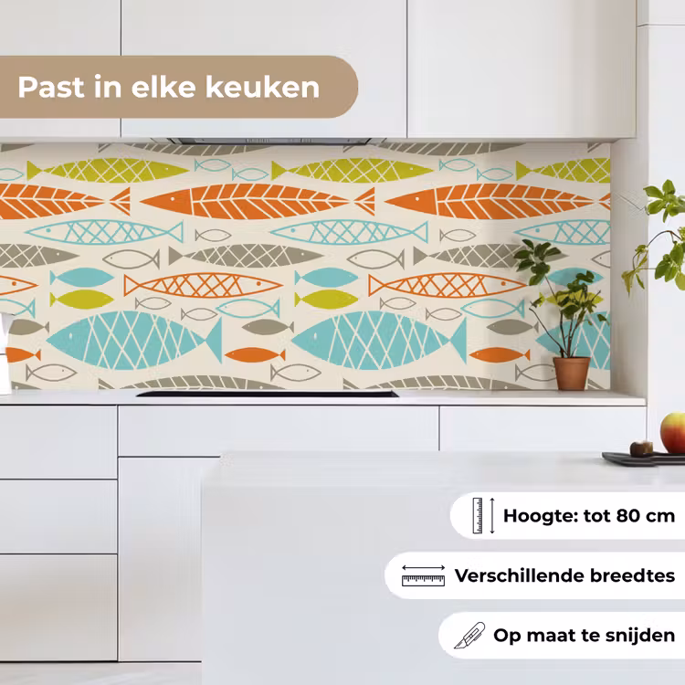 Vis - Jaren 50 - Patroon keuken achterwand 2 middel 871 -sfeer4_NL