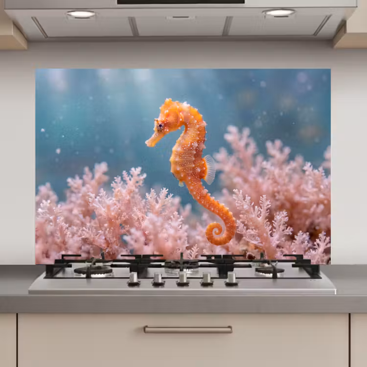 Vis - Koraal - Oceaan - Macro - Oranje keuken achterwand spatscherm klein -3d_website