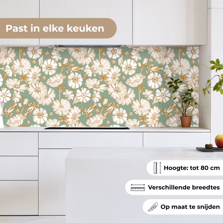 Bloem - Art nouveau - Design keuken achterwand 2 middel 871 -sfeer4_NL